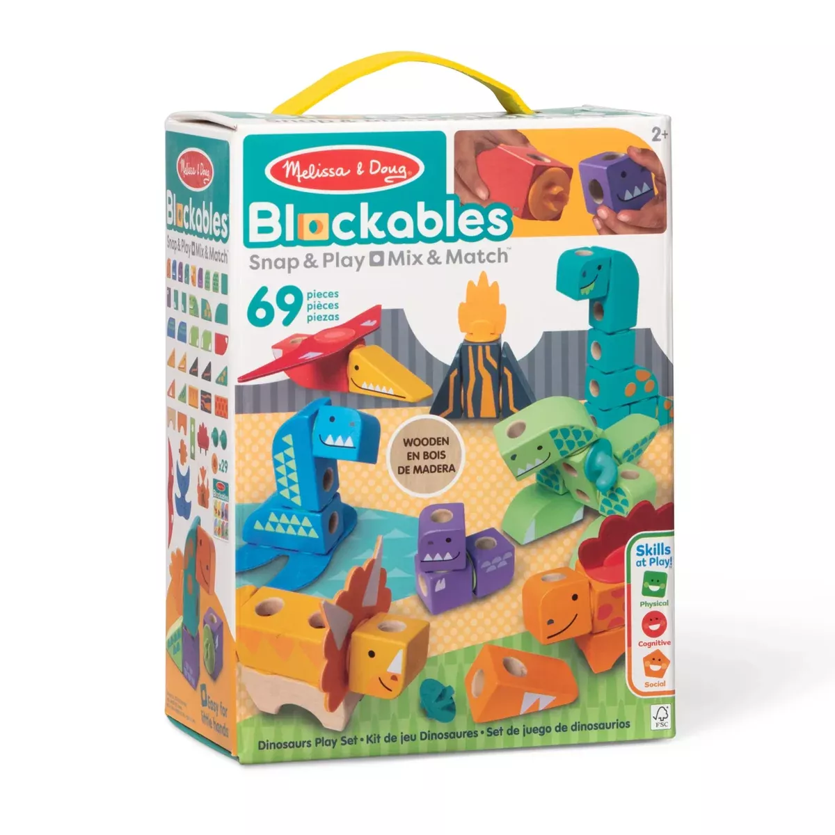 Melissa & Doug 51243 Blockables Dino Play Set