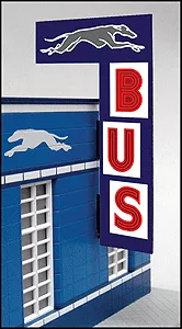 Miller Engineering #5881 Bus Station Sign Large