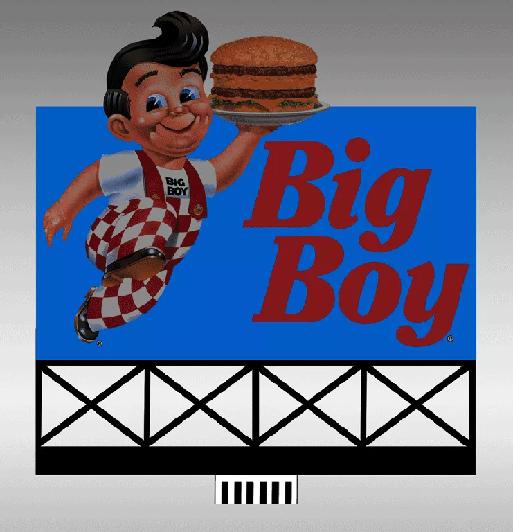 Miller Engineering #88-2901 Lg. Big Boy Billboard