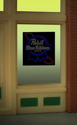 Miller Engineering #8825 Window Sign - Pabst