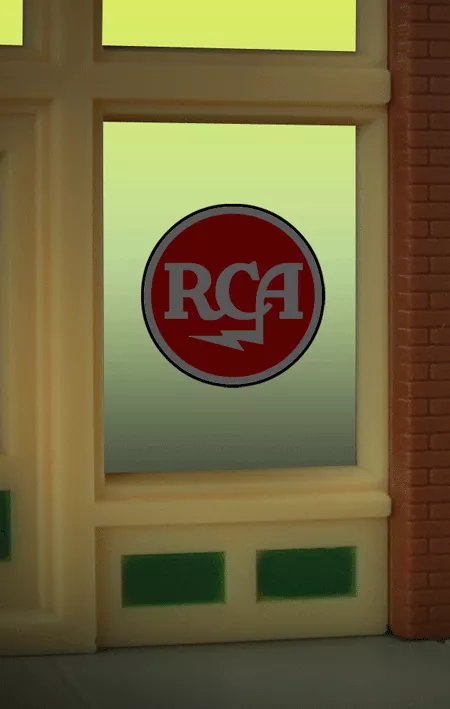 Miller Engineering #9000 RCA Window sign