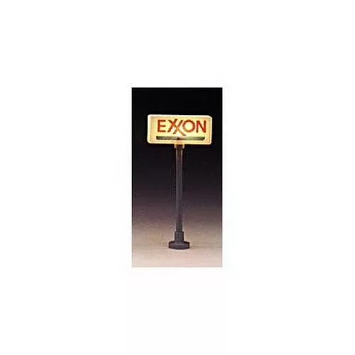 Model Power HO 705 Exxon Gas Station Signs Lighted (2)