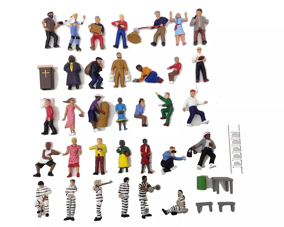 Model Power O 6299 Painted Figures (36)