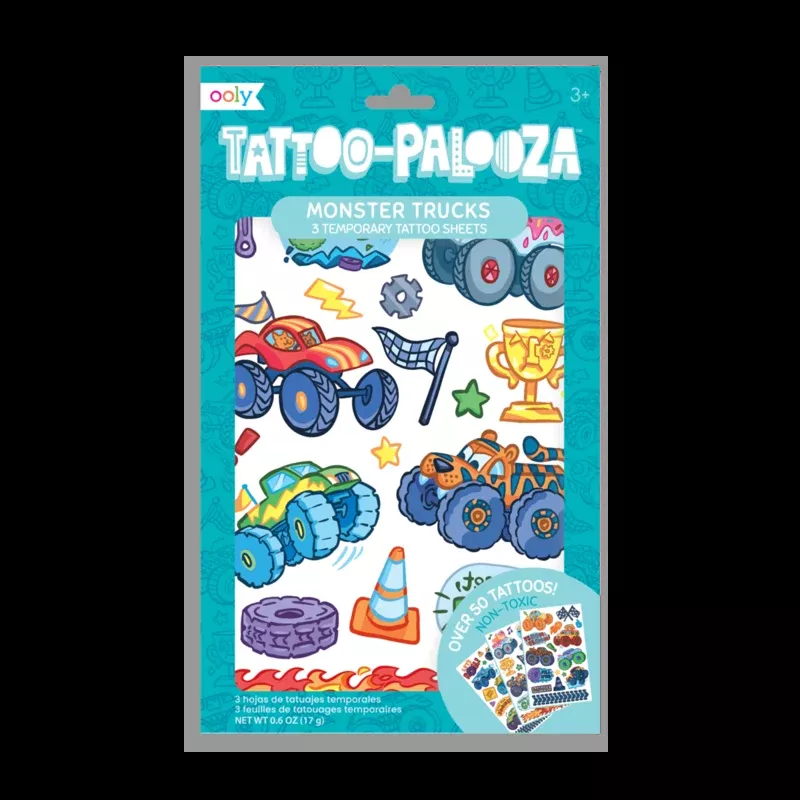 Monster Trucks TATTOO-PALOOZA TEMPORARY TATTOOS