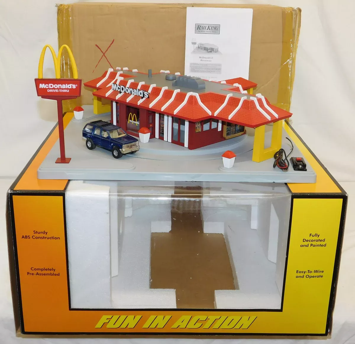 MTH 30-9114 Operating McDonalds Restaurant Rail King Boxed O operating accessory