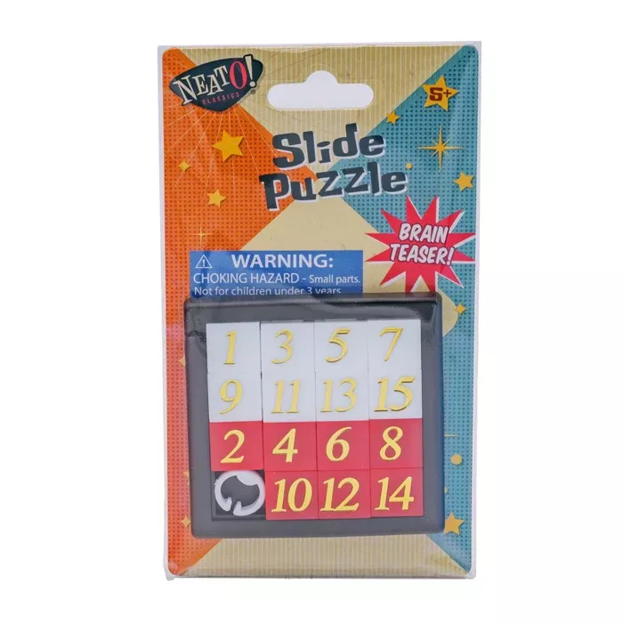 Neato! Number Slide Puzzle Brain Teaser