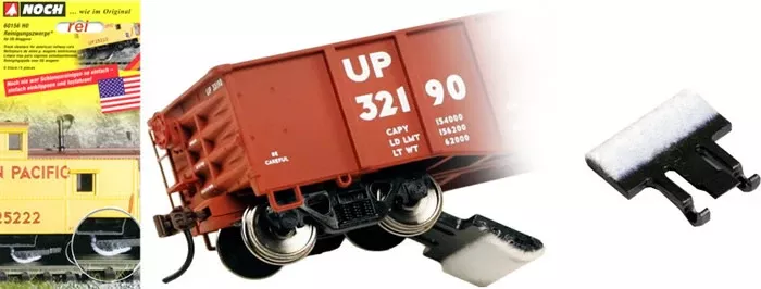 Noch 60158 N Scale Snap-On Track Cleaners, pkg(5)