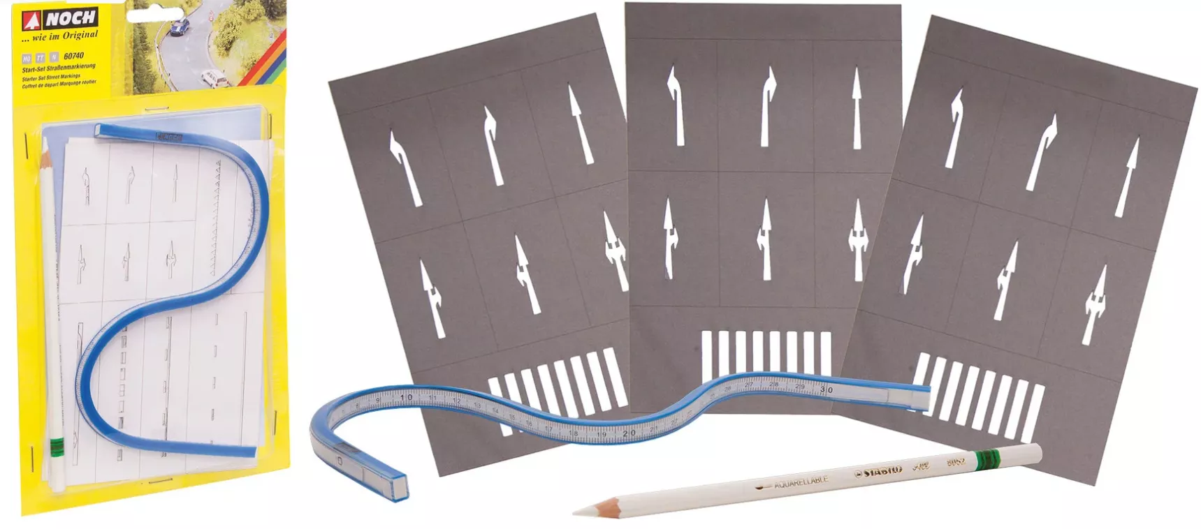 NOCH 60740HO/N Starter Set Street Markings