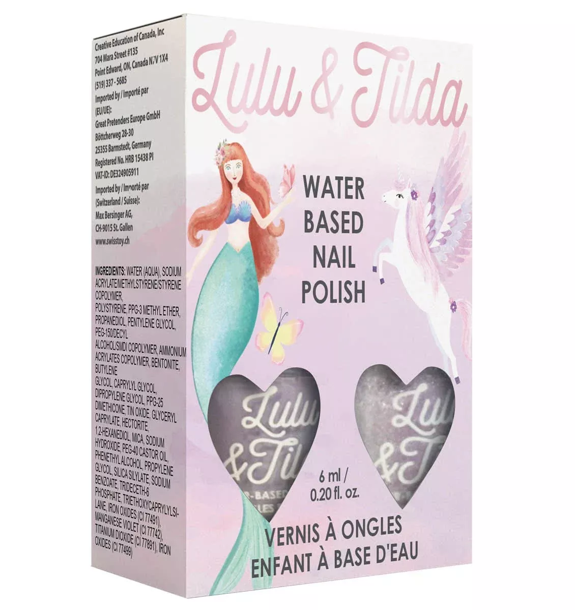 Pajama Party Washable Nail Polish - 2 Pc