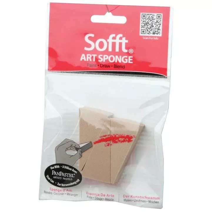 PanPastel 61023, Sofft Art Sponge, Wedge-Shape Bars (3)