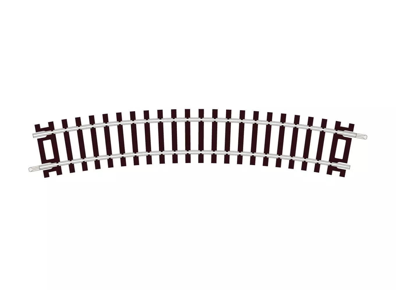 Peco HO ST225 Code 100 Standard Curve Track, 2nd Radius