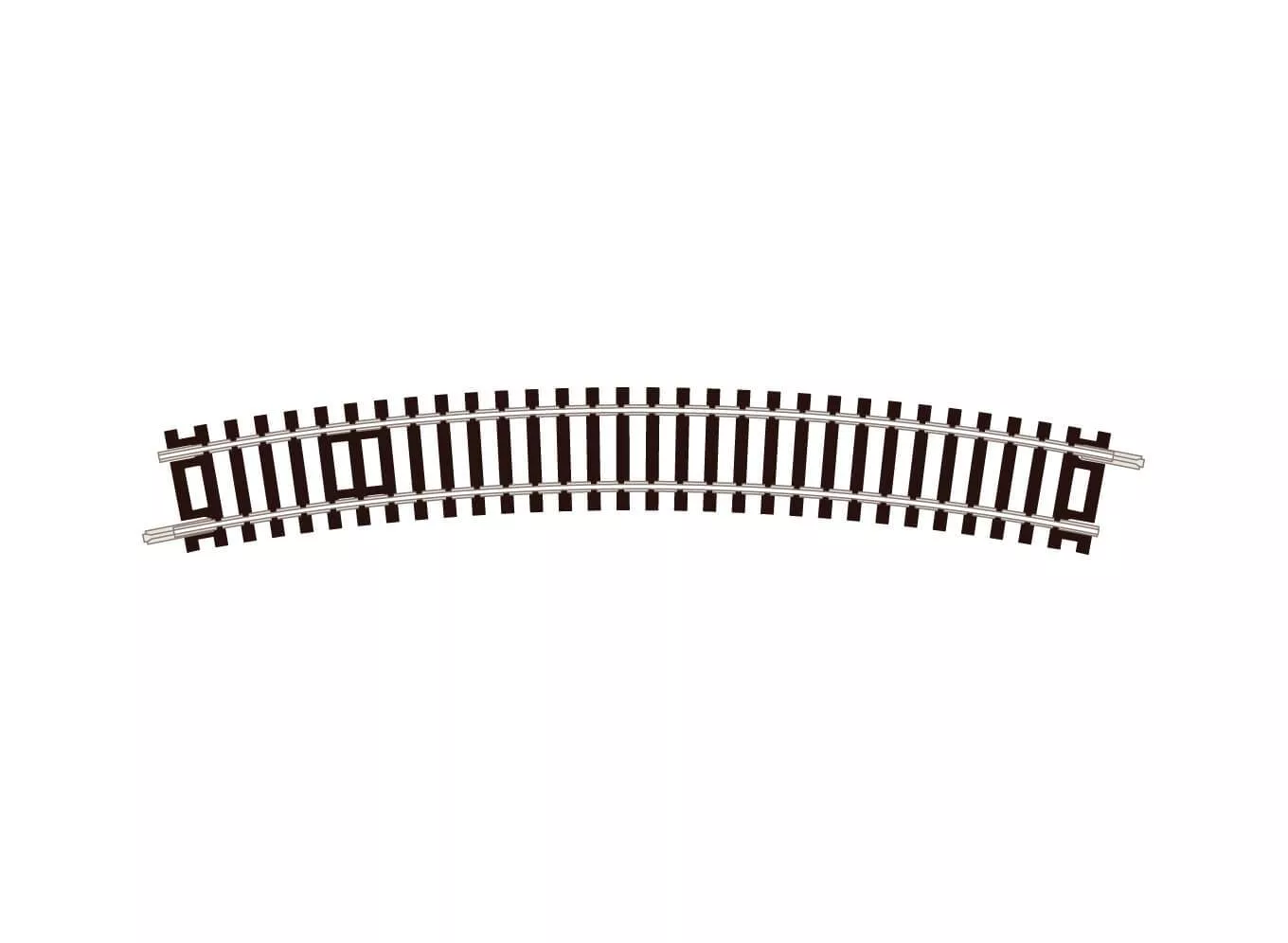 Peco N ST16 Code 80 Standard Curve Track, 3rd Radius