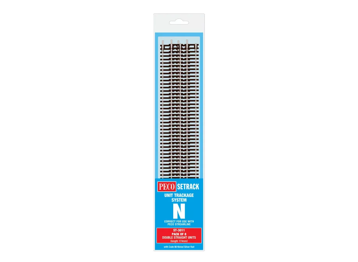 Peco N ST3011 Code 80 Double Straight Track (8)