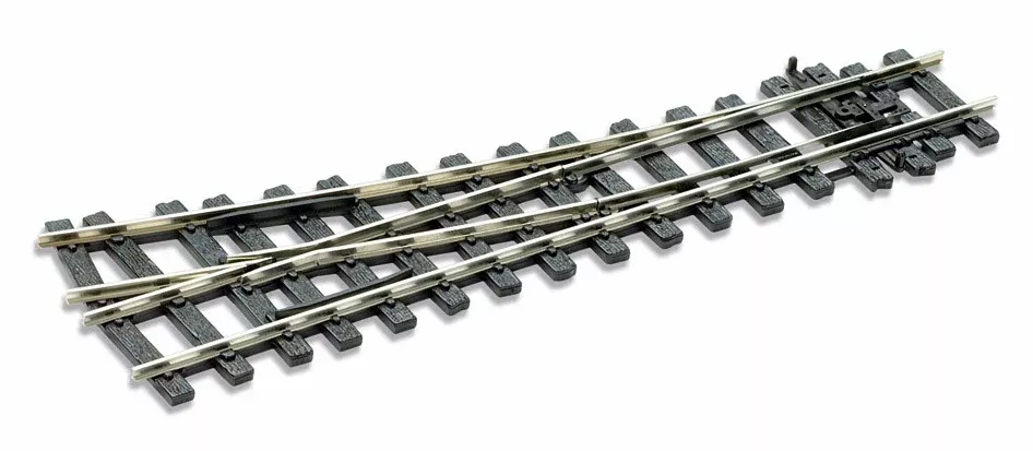 Peco On30 SLE595 Code 100 Medium Radius Electrofrog Turnout, Right Hand