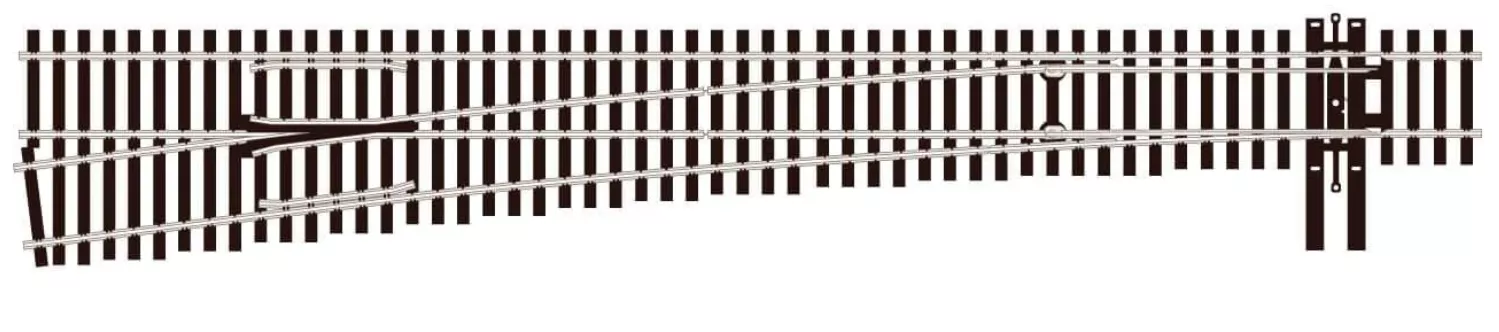 Peco SL8382 SL-8382 HO Code 83 Insulfrog #8 Left-Hand Turnout