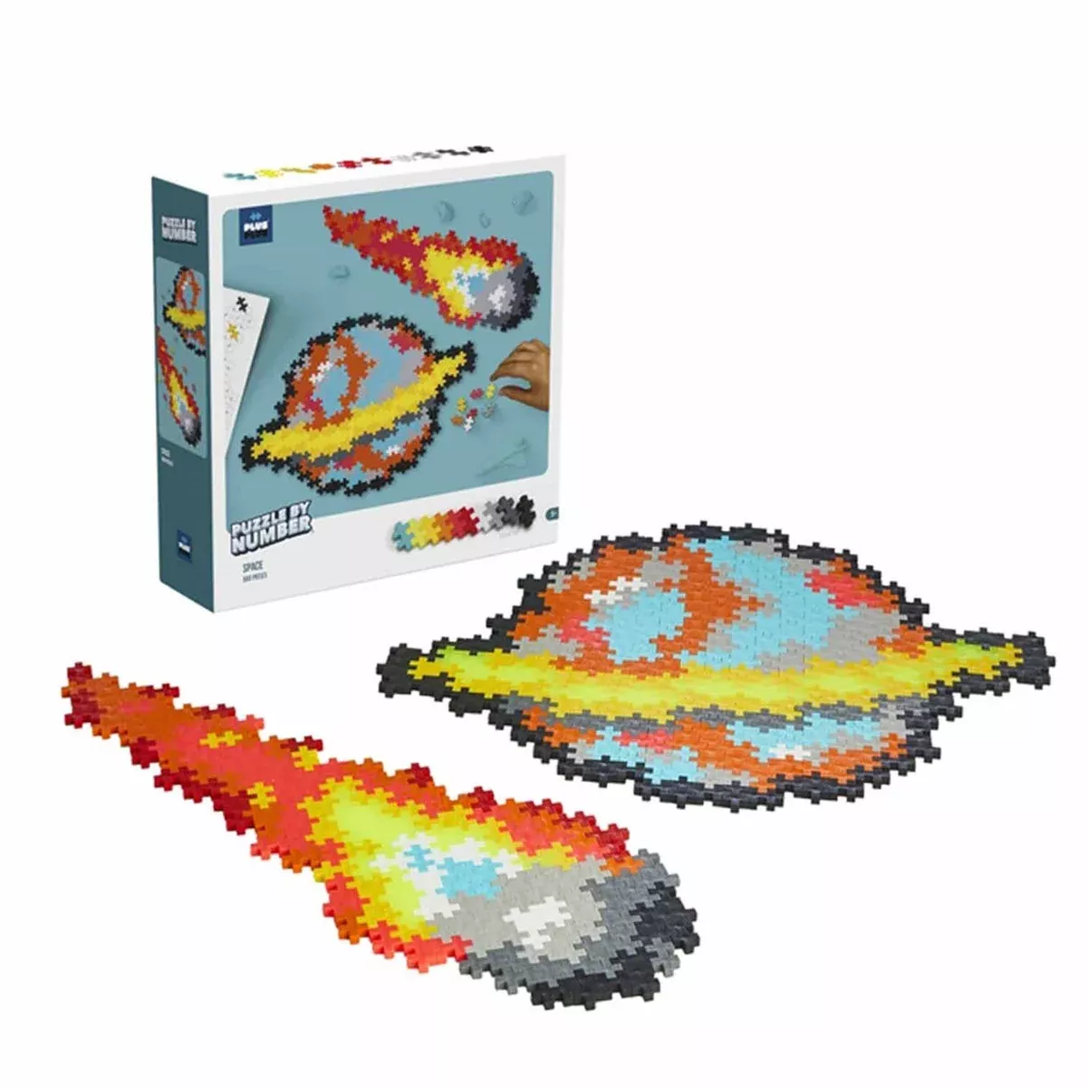 Plus Plus Puzzle by Number - Space - 500 Pieces