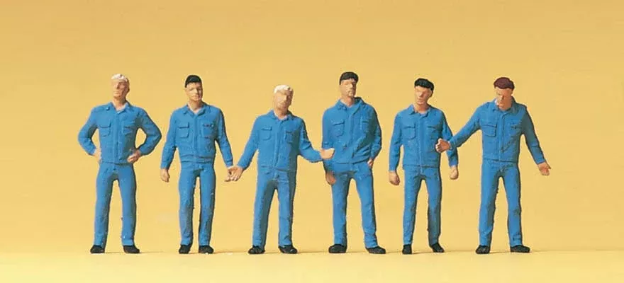 Preiser 14031 HO Scale Mechanics Figure Set