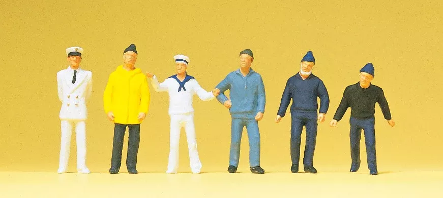 Preiser 14062 HO Scale Ship's Crew Figures (6)