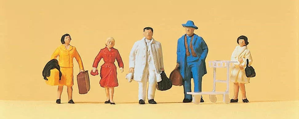 Preiser 14104 HO Scale Passengers Figure Set