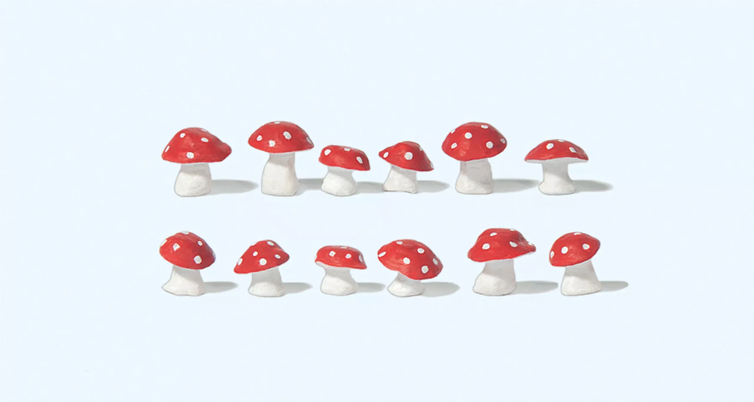 Preiser 45241 G Scale Toadstool Mushrooms pkg(12)