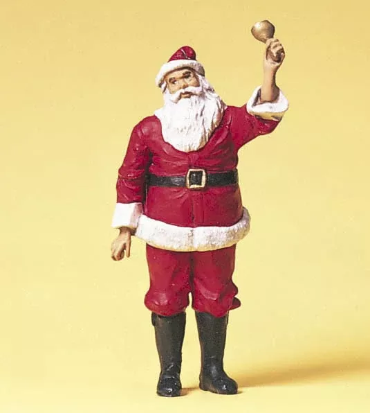 Preiser 45501 G Scale Santa Claus / Bell Ringer Figure