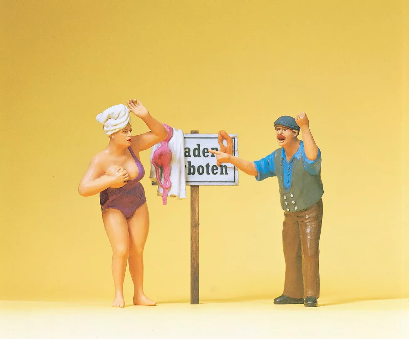 Preiser 63091 1:32 Scale No Swimming Figure Set