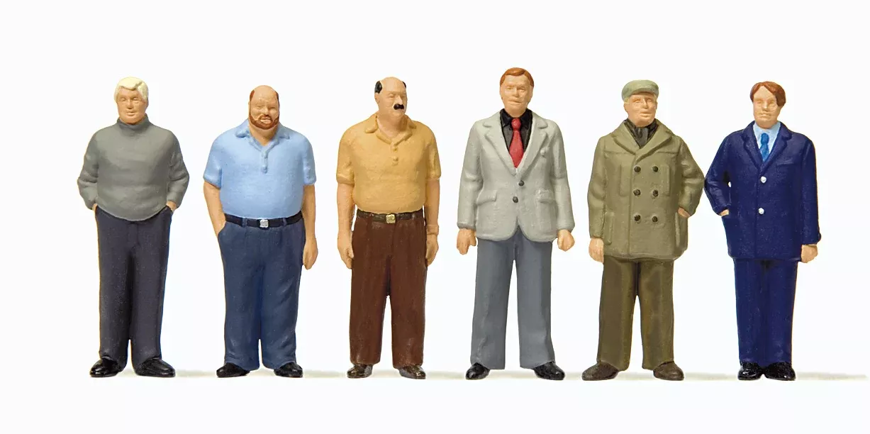 Preiser 68216 1/50 Scale Standing Men Figure Set