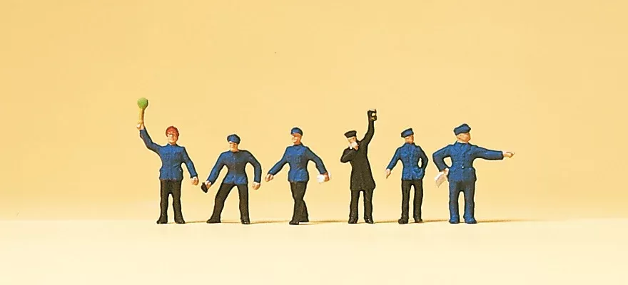 Preiser 79010 N Scale Railroad Personnel Figure Set