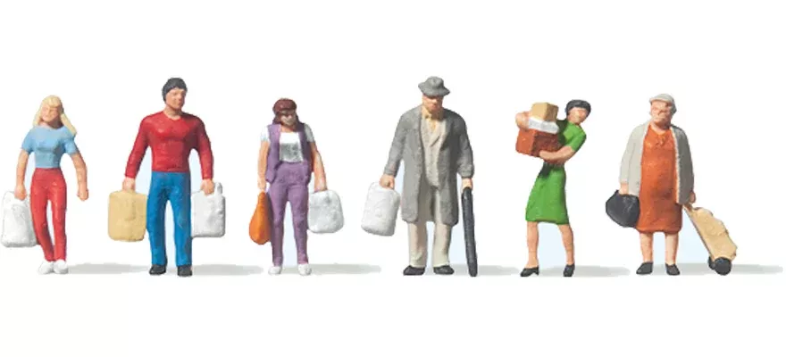 Preiser 79015 N Scale Shoppers Figure Set