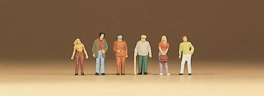 Preiser 79019 N Scale Standing Passers-by Figure Set