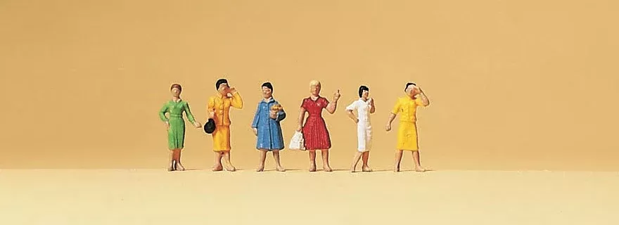 Preiser 79024 N Scale Group of Women Figure Set