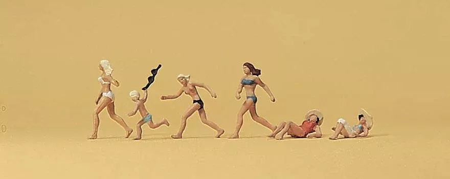 Preiser 79066 N Scale Figures on the Beach Set