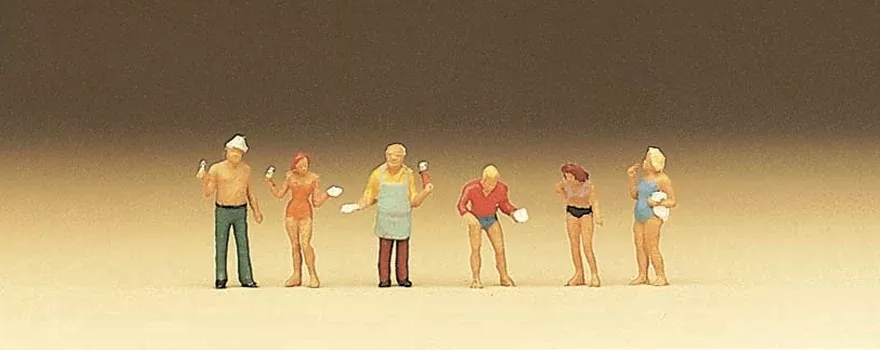 Preiser 79073 N Scale Grill Party Figure Set