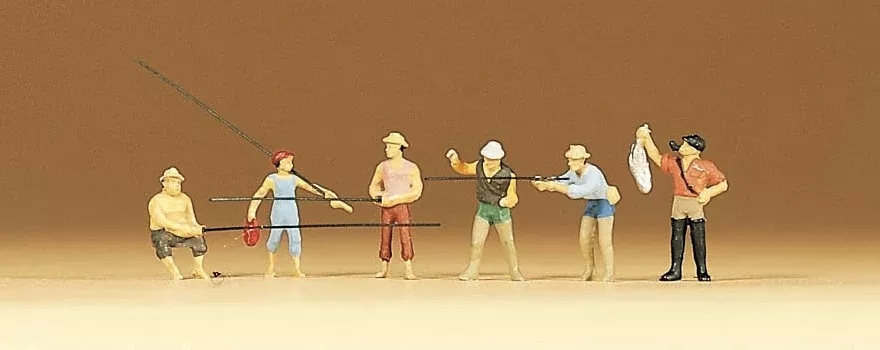 Preiser 79077 N Scale Fishermen Figure Set