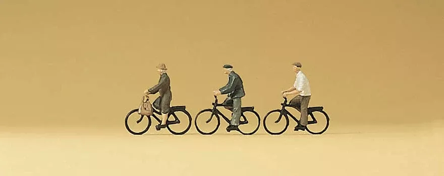 Preiser 79087 N Scale Cyclists Figure Set
