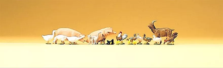 Preiser 79093 N Scale Set of Small Animals