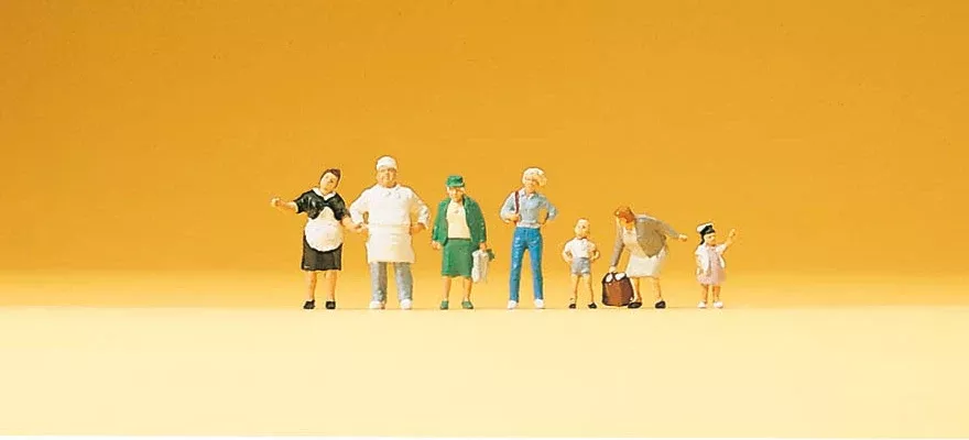 Preiser 79097 N Scale Baker Krause Figure Set