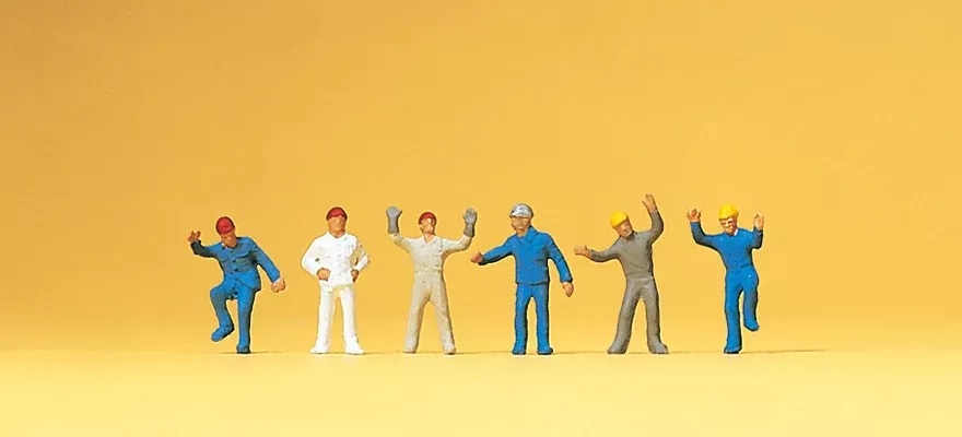 Preiser 79105 N Scale Steeplejacks Figure Set (6)