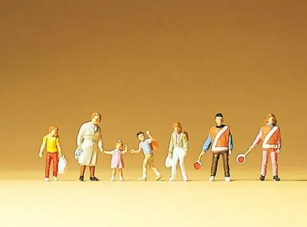 Preiser 79109 N Scale School Crossing Patrol Set