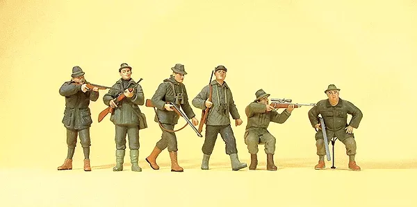 Preiser HO 10552 Hunters with Rifles (6)