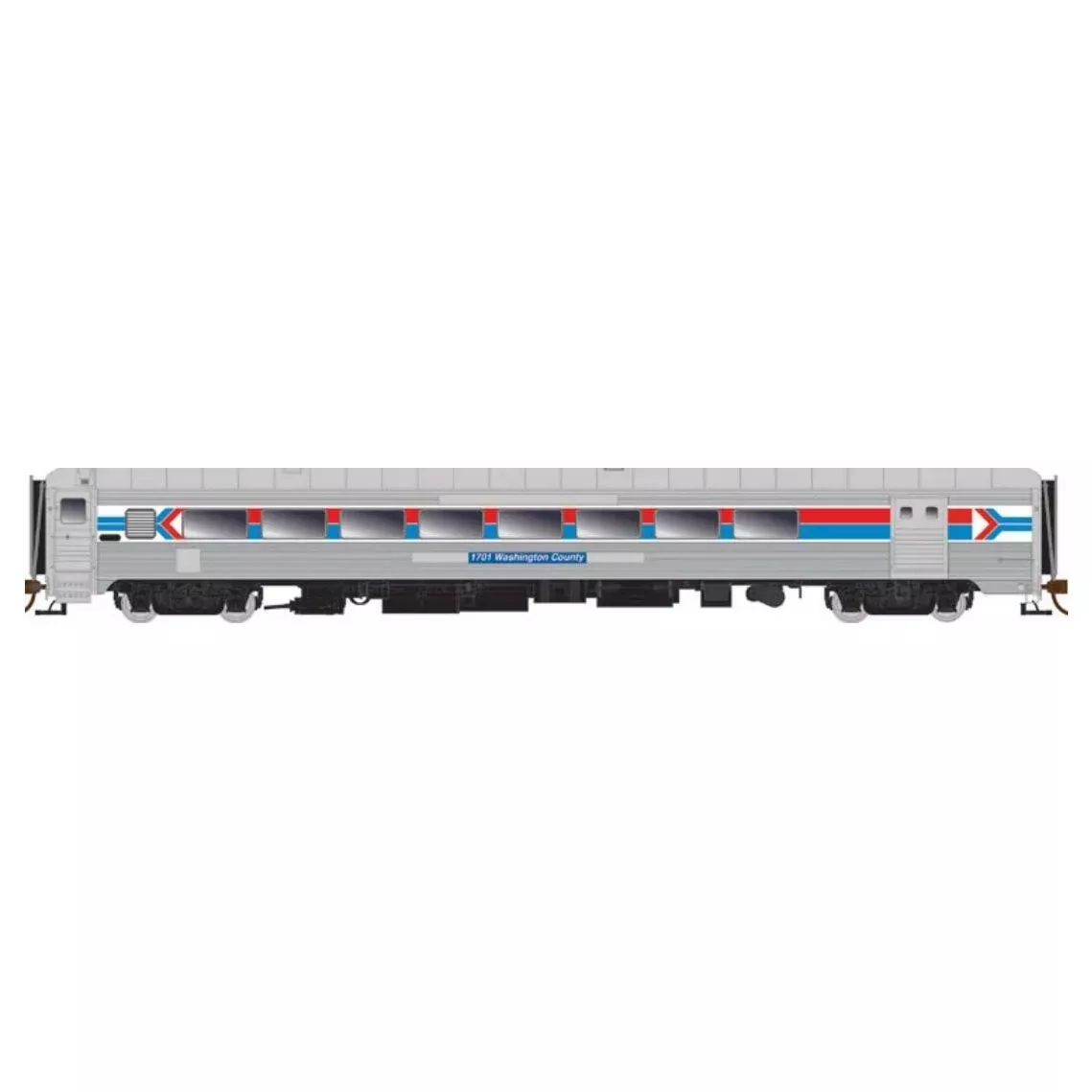 Rapido, 134025, HO Scale, PS County Car With Baggage Door, Amtrak "Washington County" #1701