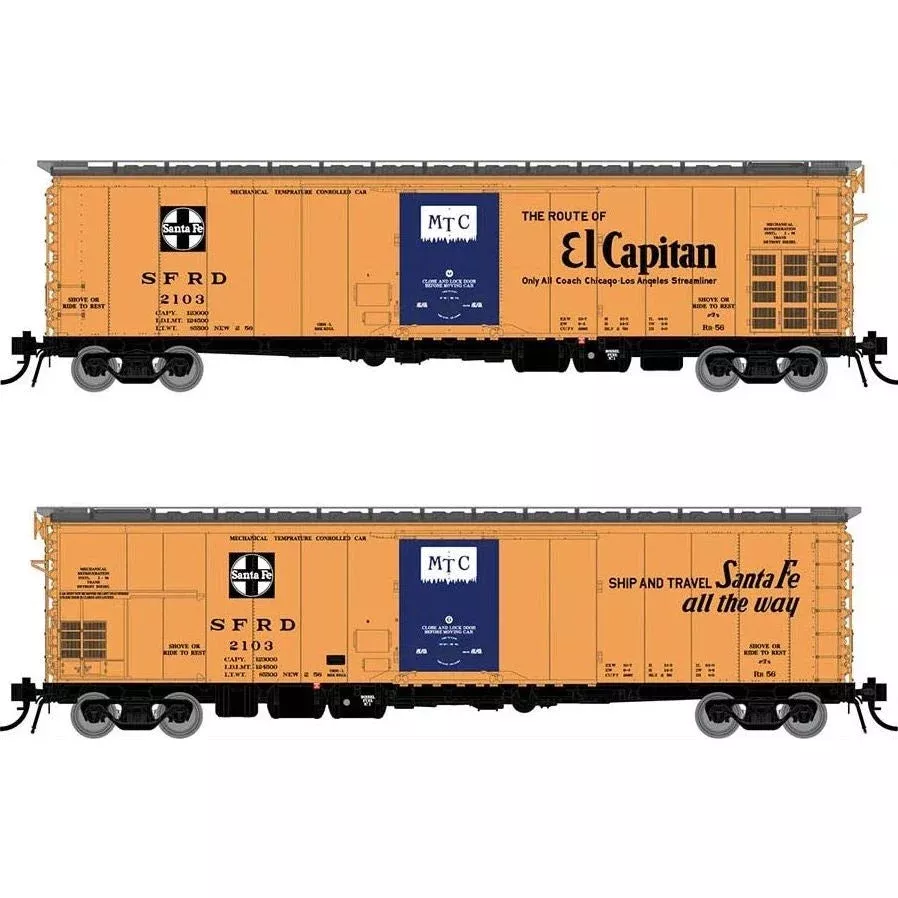 Rapido, 156005, HO Scale, RR-56, Mechanical Reefers, El Capitan Slogan, (4-Pack)