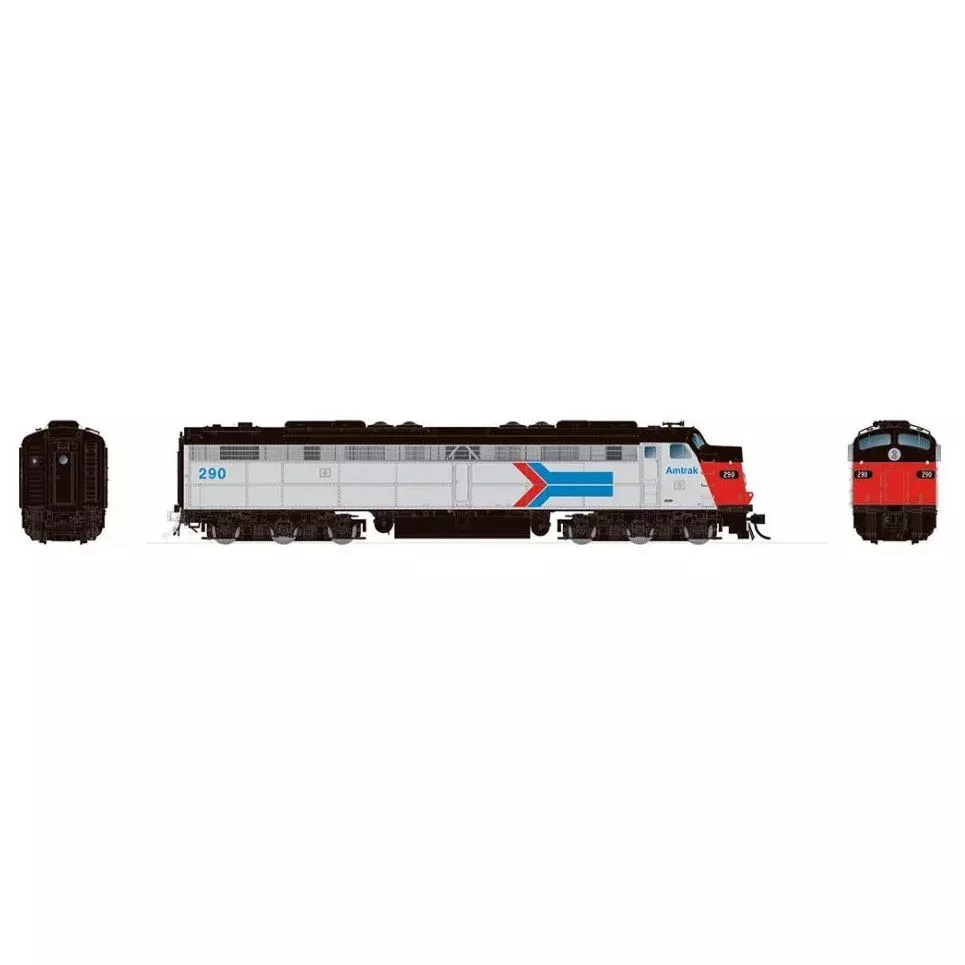 Rapido, 28501, HO Scale, EMD E8A, Amtrak, #290, DCC & Sound