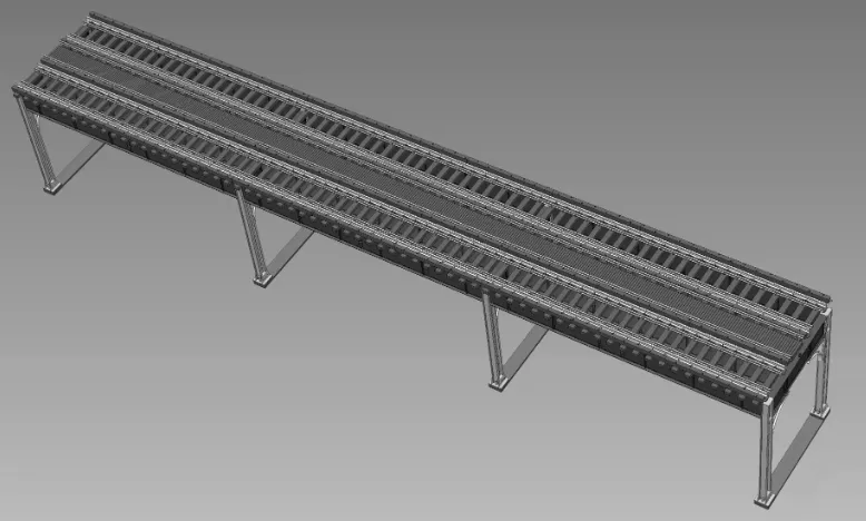 Rapido 301001 HO Elevated Transit Display Double Track Assembled (3 Straight Sections)