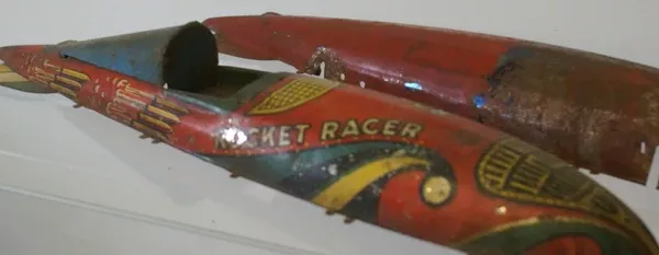 Rocket Racer Vintage toy body : parts only. 16"