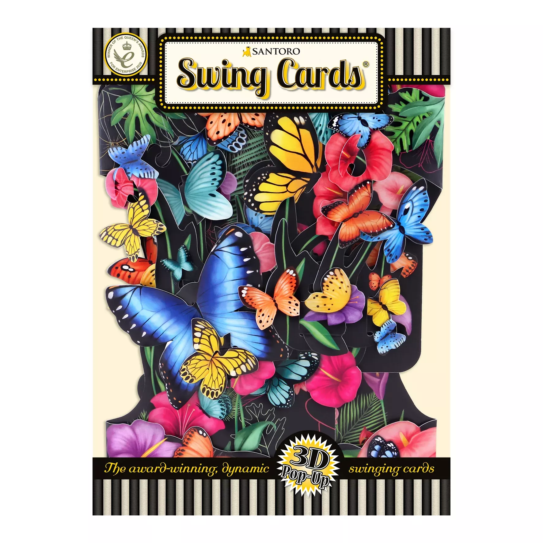 Santoro Swing Card: Tropical Butterflies