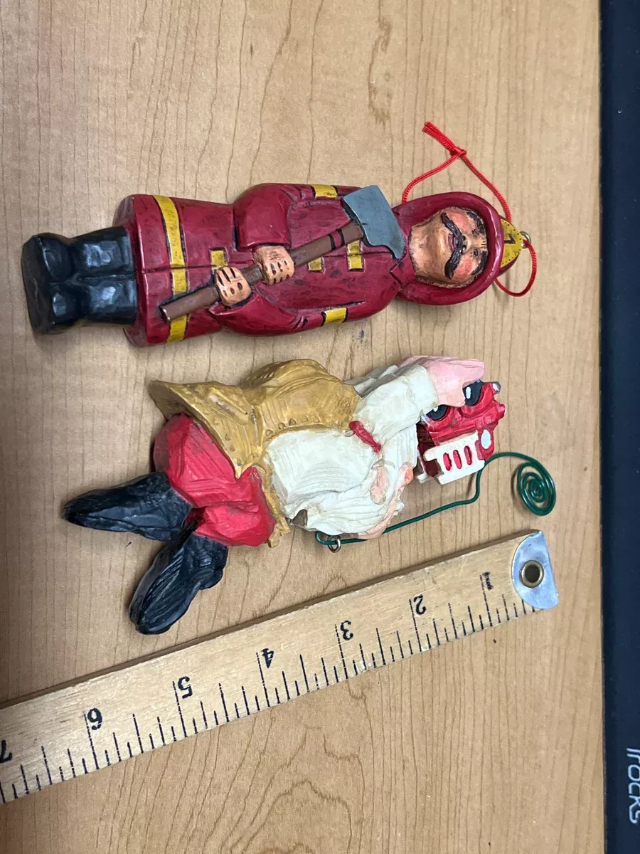 Set of Two Firegither OrnamentsUsed Excellent No Box