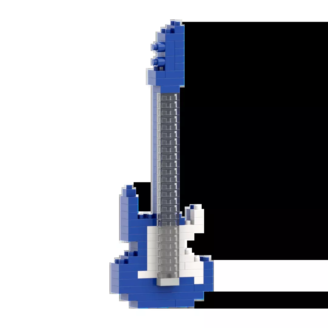 Small Zip Bag E Guitar Blue