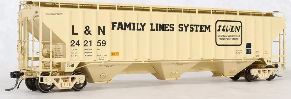 Tangent Scale Models 20053-01 HO Scale - Pullman-Standard PS-2CD 4750 Covered Hopper LN Family Lines “Original 12-1980” #242054