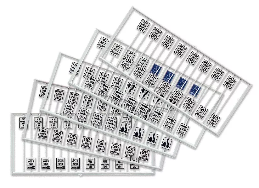 Tichy Train Group HO 8264 Assorted Road Signs (80)